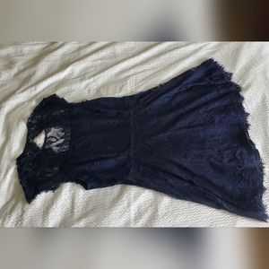 BB Dakota size 18 navy blue lace dress